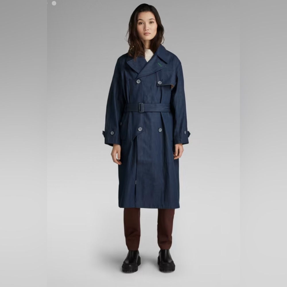 G-STAR RAW Damen High Trenchcoat Jacket SOLD OUT GORGEOUS High Quality!! Sz M